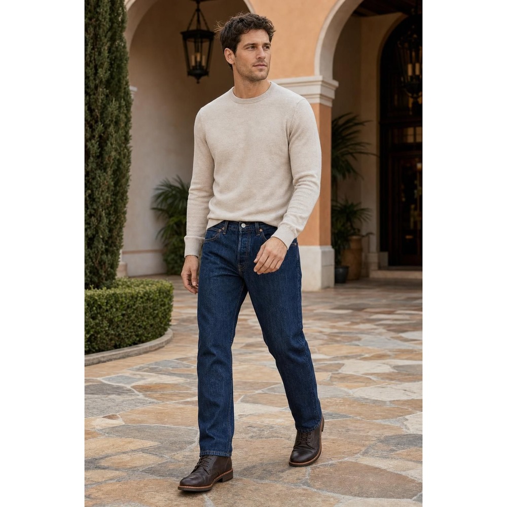 Levi's 501 Jeans Men's 32x30 Dark Wash Straight Leg Button Fly 31x29
